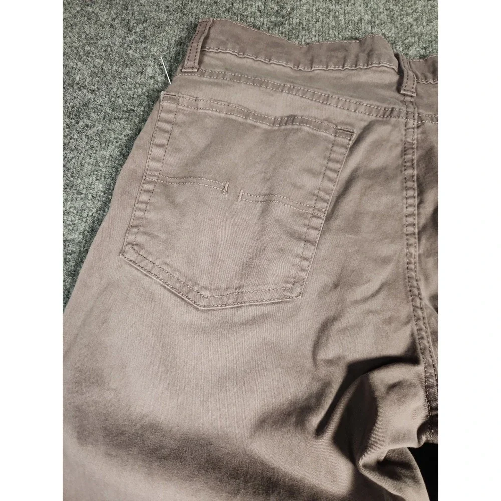 US Polo Assn Mens Pants 36x30 Activate Stretch Slim Straight Chino Mauve Taupe